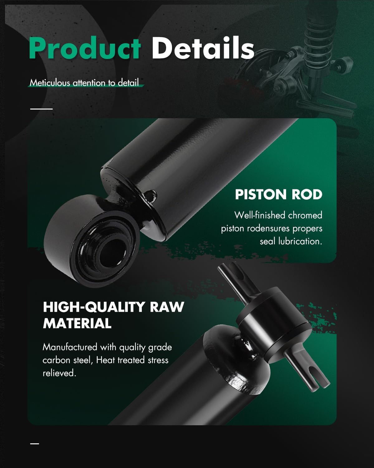 SCITOO Shock Struts, Front Rear Gas Struts Shock Absorbers Fit for 2009 2010 for Dodge for Ram 1500,2011 2012 2013 2014 2015 2016 for Ram 1500 349110 911300 344385 37164 Set of 4