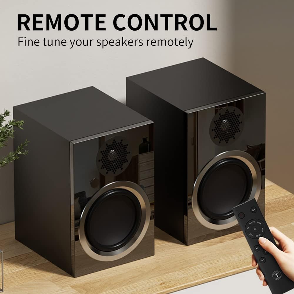 Buy ABRAMTEK X50 Powered Bluetooth Bookshelf Speakers 180W Stereo