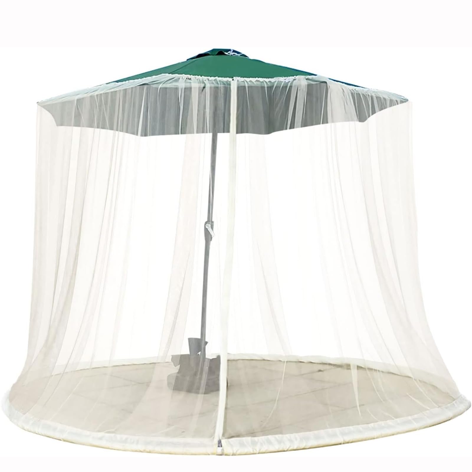 Zanzariera regolabile per gazebo da 2,8 a 4,5 m, bifacciale, per cene all'aperto, protezione per patio, copertura per insetti per ombrelloni e feste