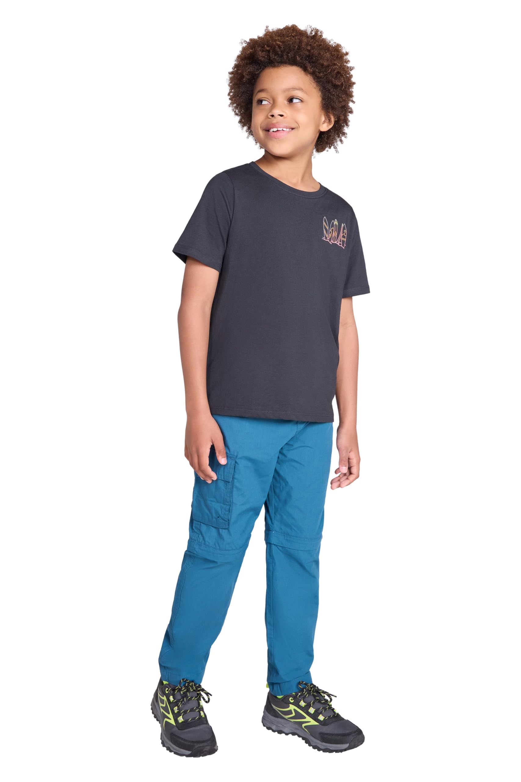 Mountain Warehouse Boys Navy Active Kids Convertible Trousers -Shrink & Fade Resistant, Fast Dry, Zip Off Casual Bottoms, & Girls - Spring Summer, Camping, Travel Kids Size 3-4 Years