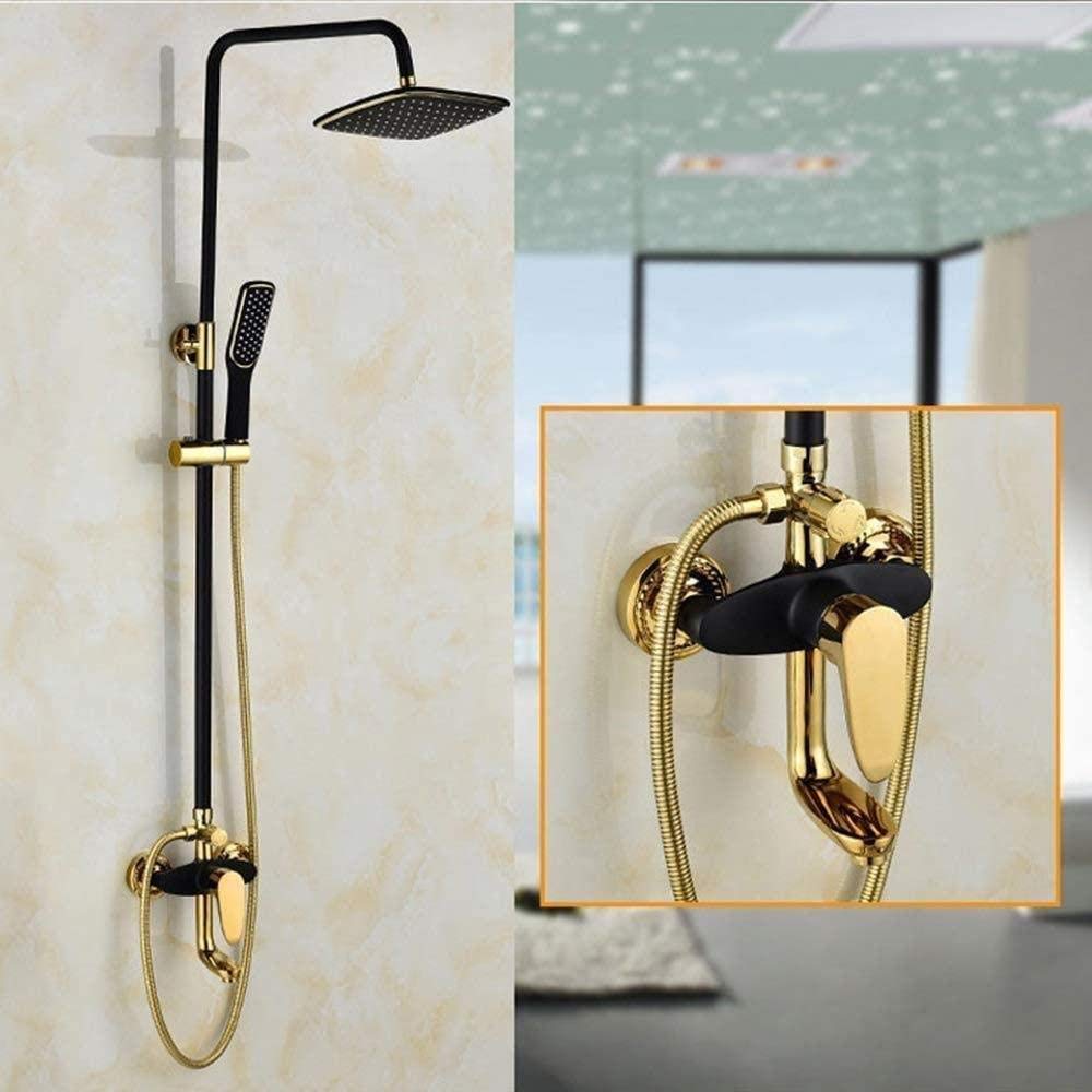 Robinet de douche à trois vitesses et colonne ajustable pour jet sur mesure