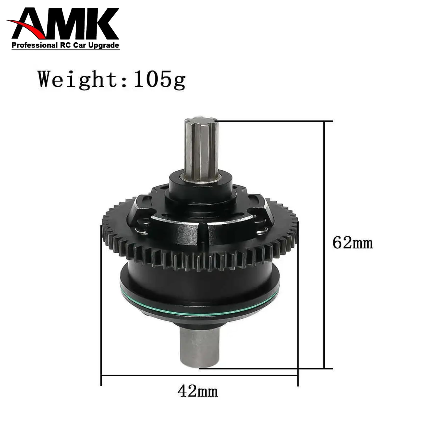 Différentiel Central M0.8 57T – Référence ARA311165 – Compatible ARRMA Mojave 1/8 Et Kraton/Outcast 4S 1/10 – Neuf