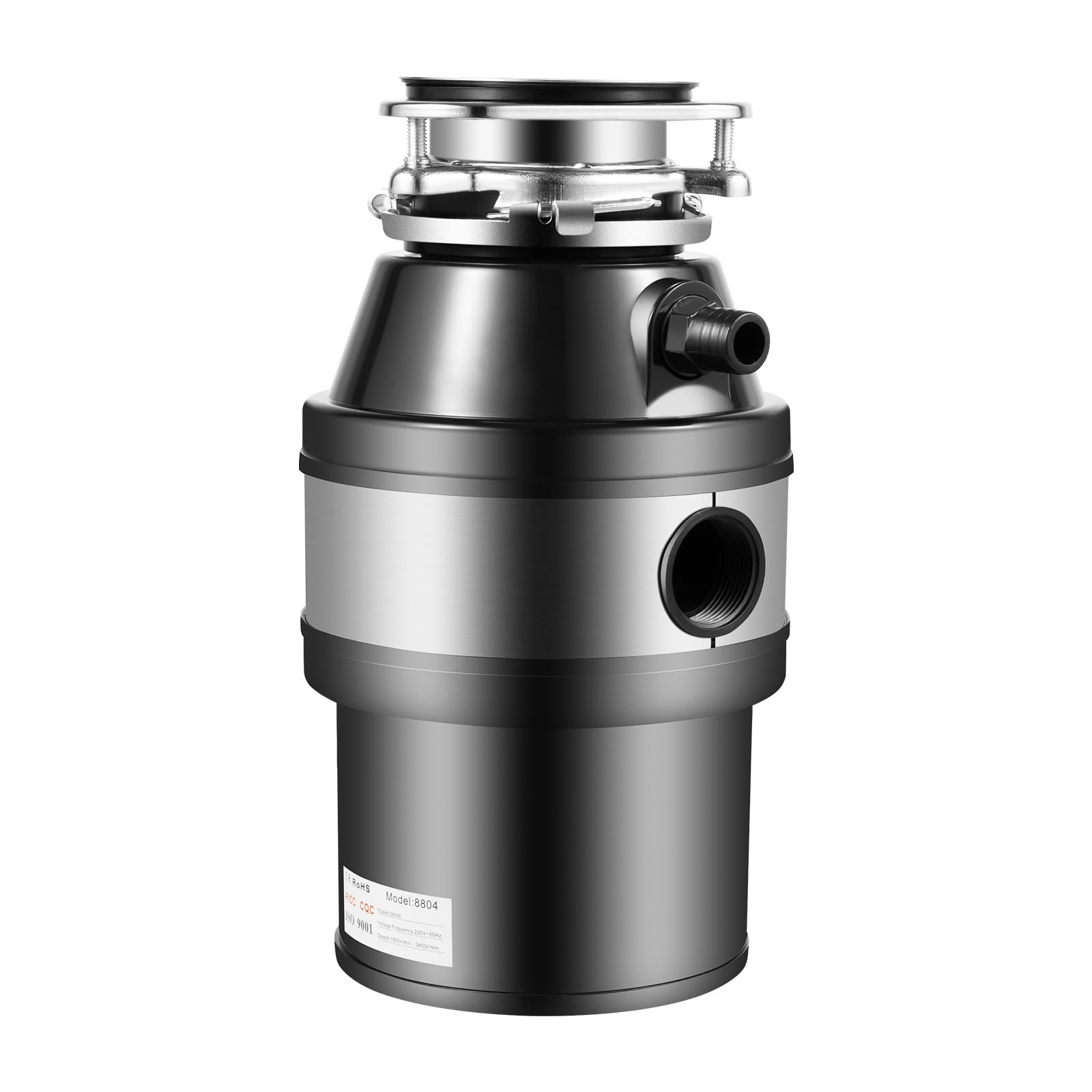 Trituradora de residuos de cocina de acero inoxidable, capacidad de 1 L, trituradora de residuos domésticos, trituradora de alimentos, 2600 RPM