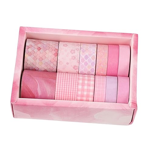TEHAUX Juego de 12 rollos de cinta washi para álbumes de recortes, cinta Washi de etiquetado, cinta de cuentas de mano, cinta Washi de Pascua, cinta