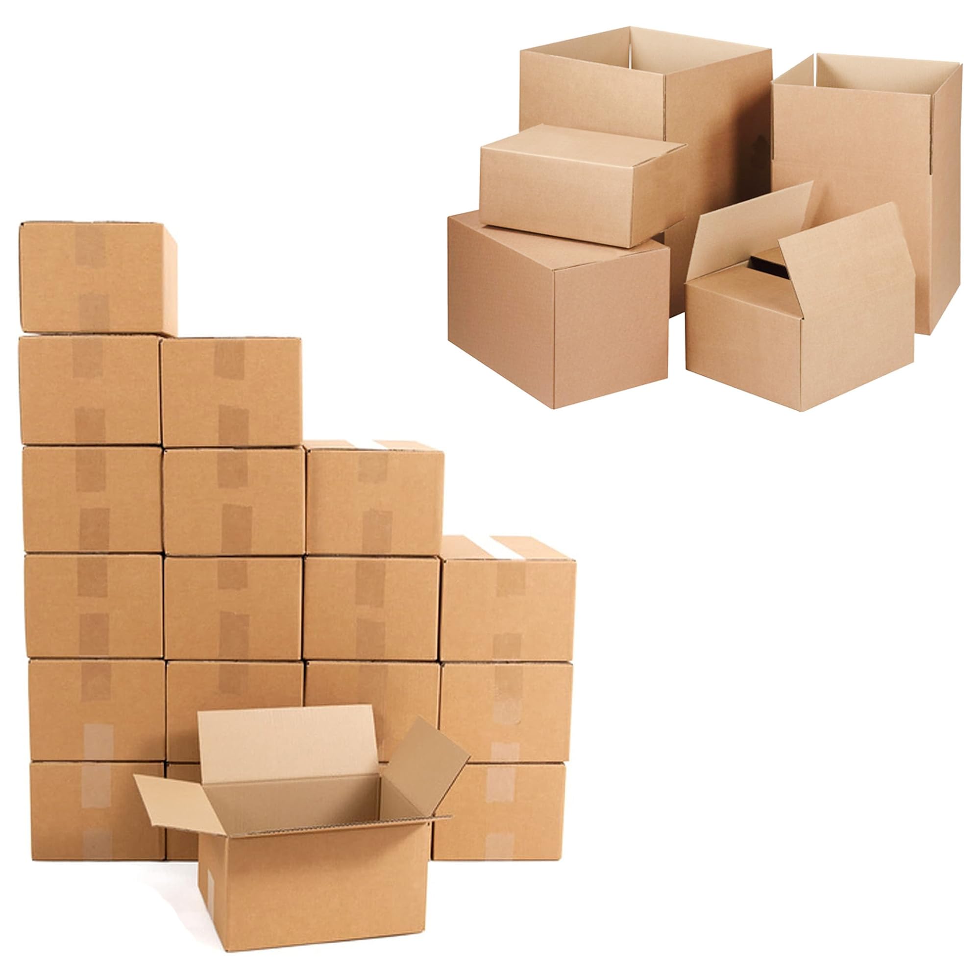 10 x Small Single Wall Durable Packing Shipping Mailing Cardboard Storage Boxes (12x9x6”)