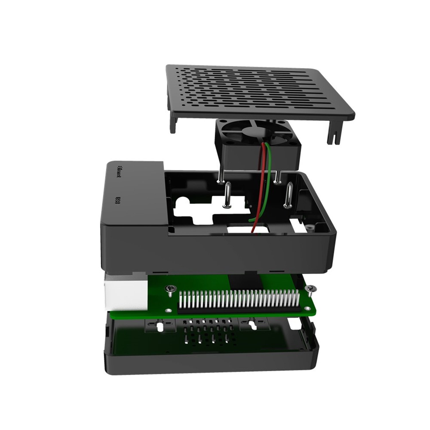 Raspberry Pi 3 Model B+ (ケース付き) Raspberry Pi専用ケース（Pi 3 Model B/Pi 2 Model B/Pi Model