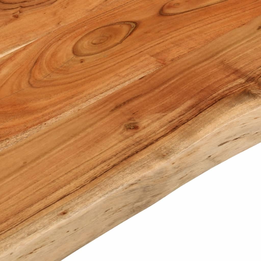 vidaXL Blat stołu, 90x60x3,8 cm, drewno akacjowe, naturalna krawędź, blat stołowy, drewniany blat stołu, blat do stołu, blat na wymianę
