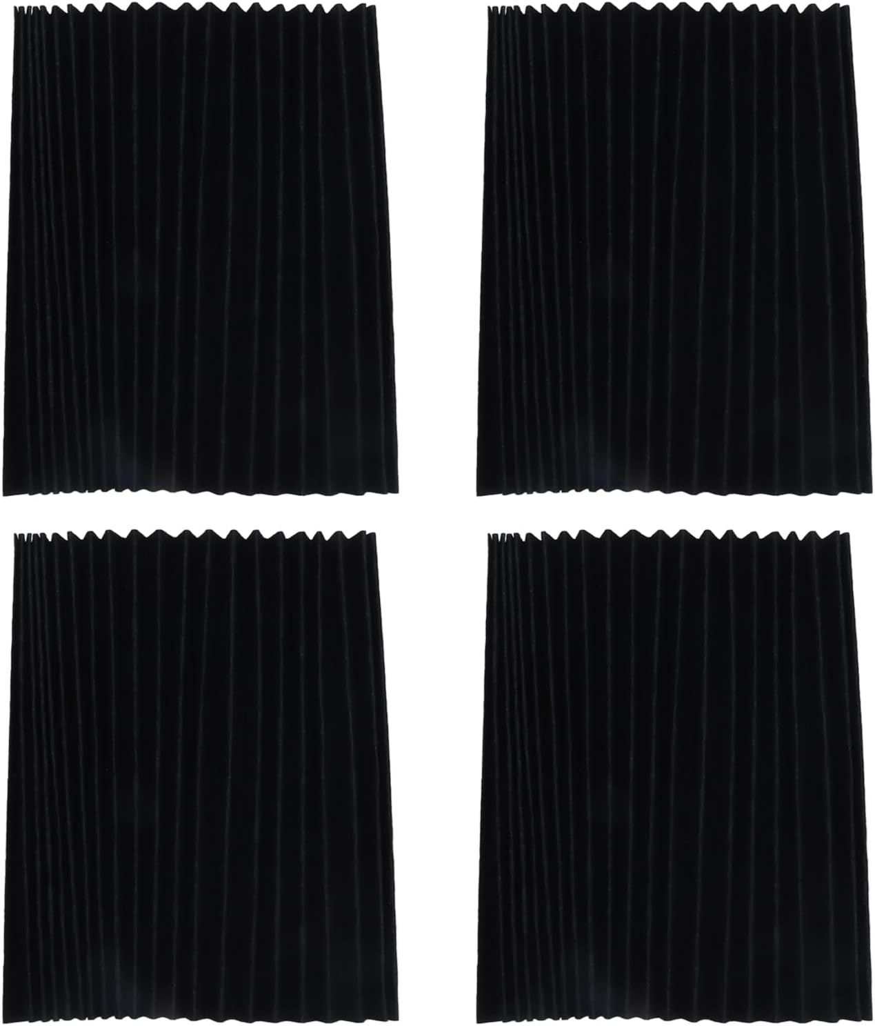 Generic 4Pcs Refrigerator Air Filter, Carbon Technology Deodorizer with Pleated Design, Direct Replacement for Fridge