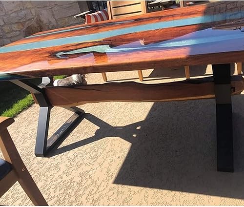 Miniatura 9 de HEONITURE Patas de metal para mesa, patas de escritorio resistentes, para muebles industriales de bricolaje, patas de comedor, modernas patas de