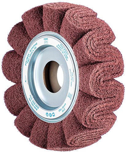 PFERD 43037 POLINOX Non-Woven Abrasive Flap Wheel, Aluminum Oxide A, 8