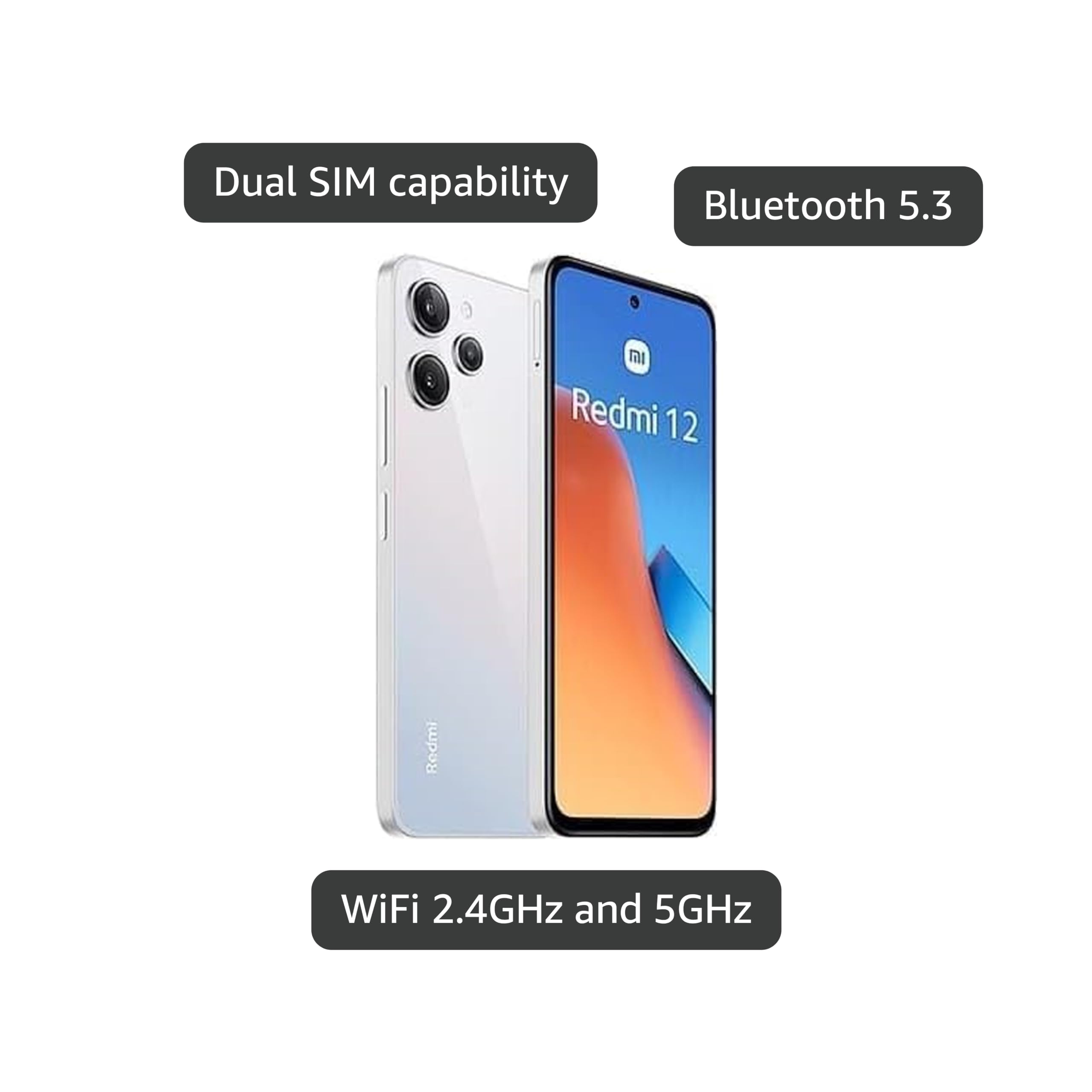 Amazon.com: Xiaomi Redmi 12 4g Lte (128Gb + 4Gb) (Compatible with