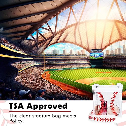 Sanwuta Clear Stadium Approved Crossbody Purse Bag with Adjustable Shoulder Strap Transparent Purse Handbags for Sporting3