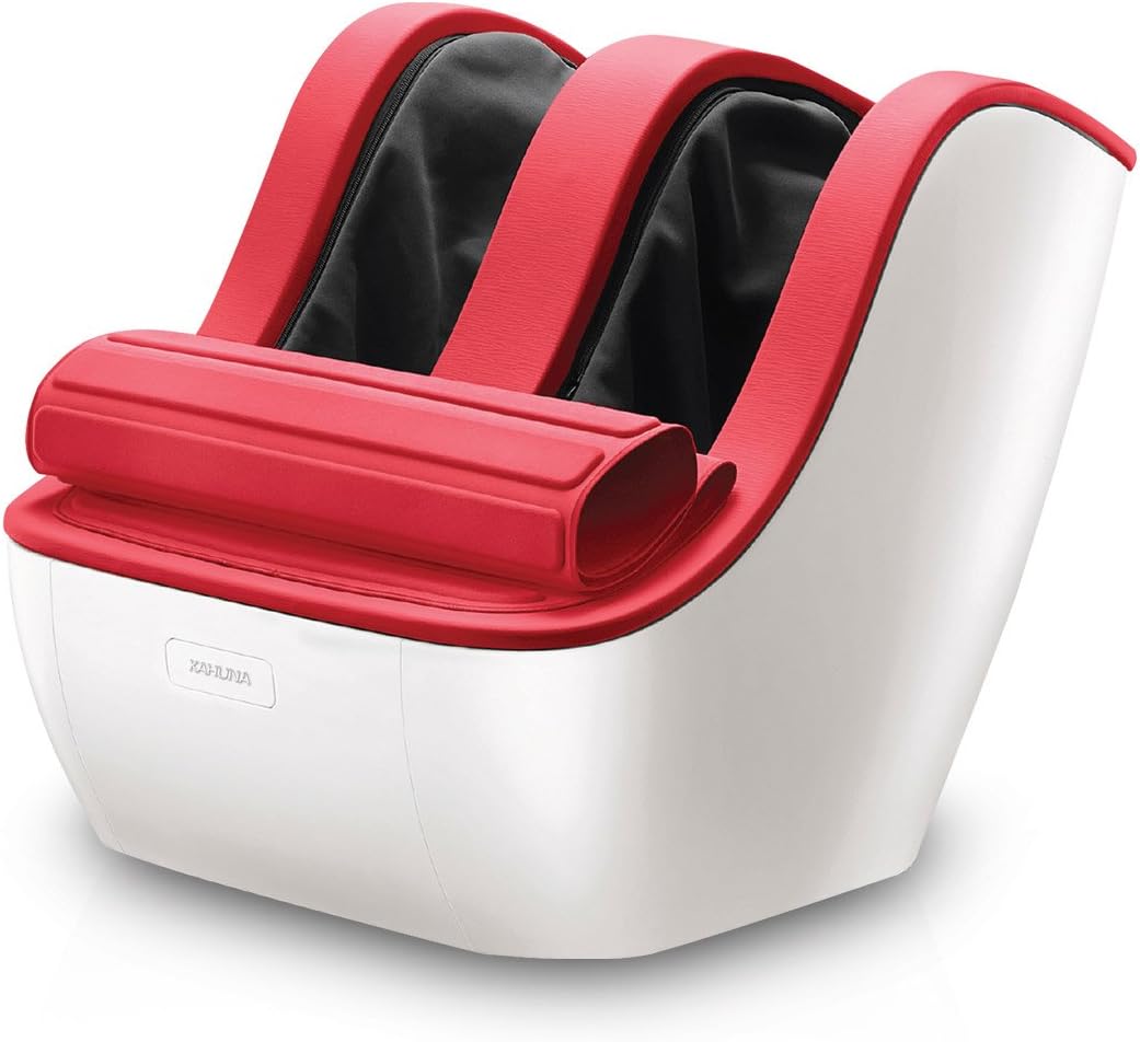 Kahuna Massage Chair 3D 888 Slim Beauty Calf & Shiatsu Foot Massager, Red, 42 Pound