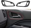 Carbon Fiber Inner Front Door Handle Patch Cover Trims Accessories for Chevrolet Colorado 2015-2022 for GMC Canyon 2015-2022