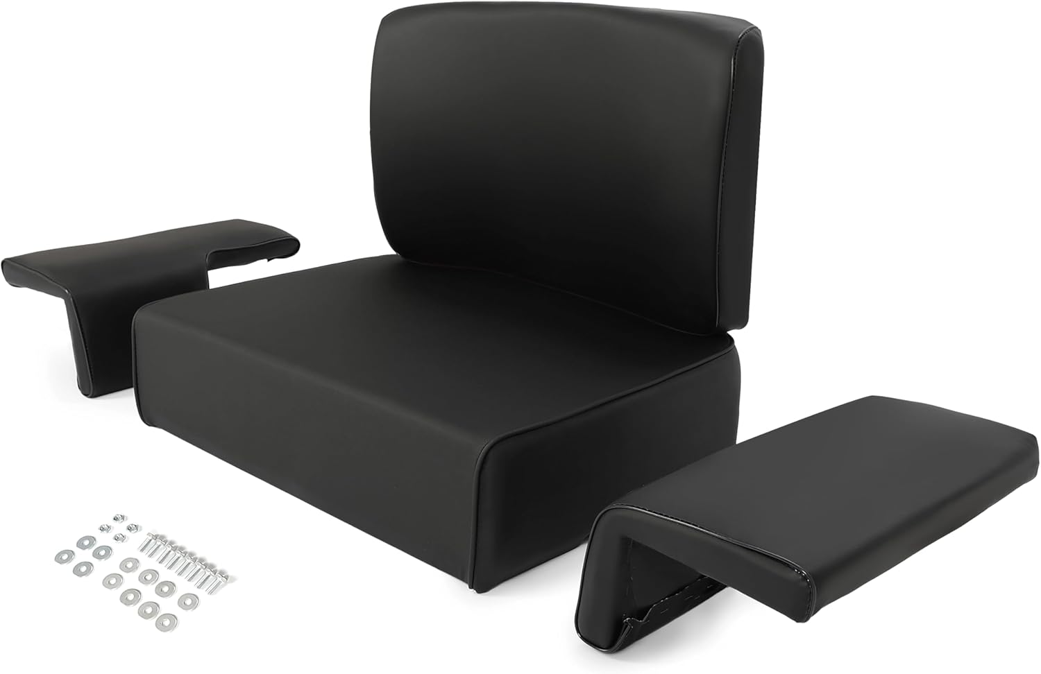 HECASA Seat Cushion Set Compatible with John Deere Crawler Dozer 350 450 550 Seat Set Seat Cushion Kit Black 4Pcs