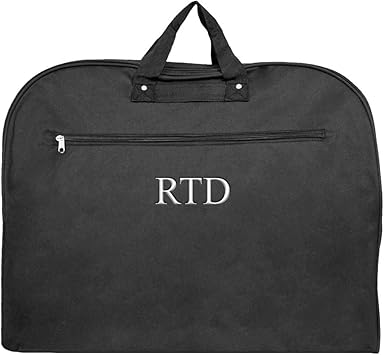 review Personalized Unisex Black Garment Suit Luggage Bags