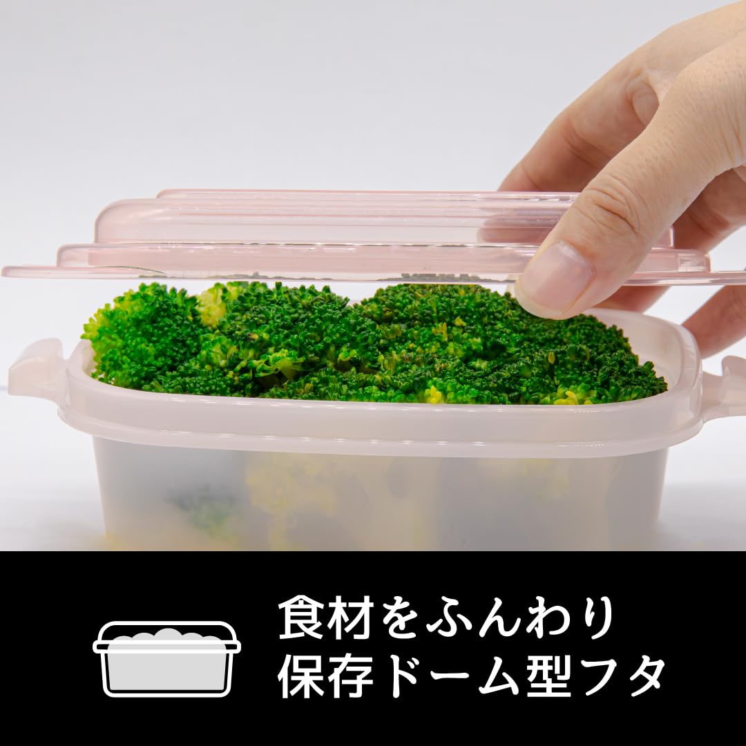 Amazon｜シービージャパン 保存容器 容量470ml ピンク 3個セット 電子