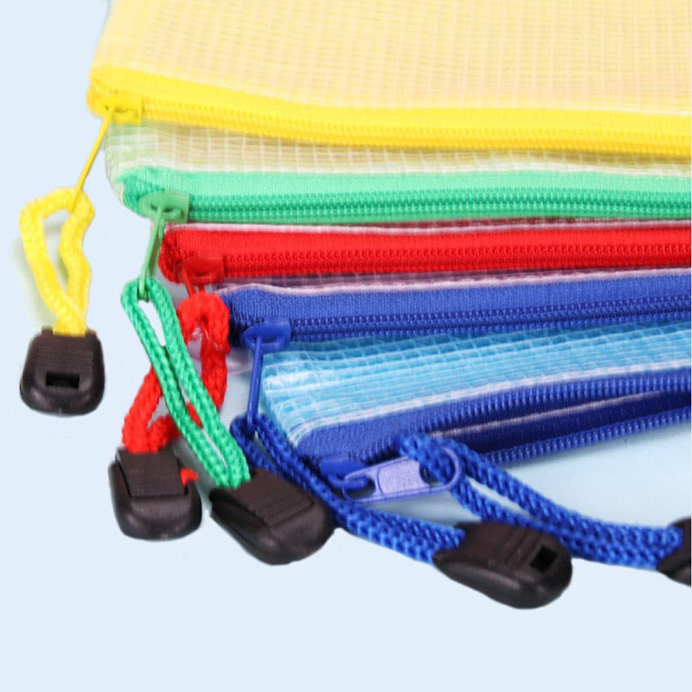 Bolsa De Pvc A6 Con Cremallera Para Carpeta De 6 Anillas 15 Piezas