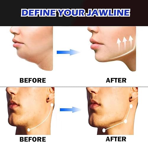 Miniatura 5 de Ejercitador de mandíbula para hombres y mujeres  4 niveles de resistencia (8 piezas) tabletas de silicona para ejercitar la mandíbula  Potente