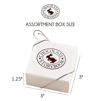 4pc Chocolate Assortment White Box (Bulk Available) - Perfect for Events, Weddings, Birthdays, Client & Employee Gifts (1)