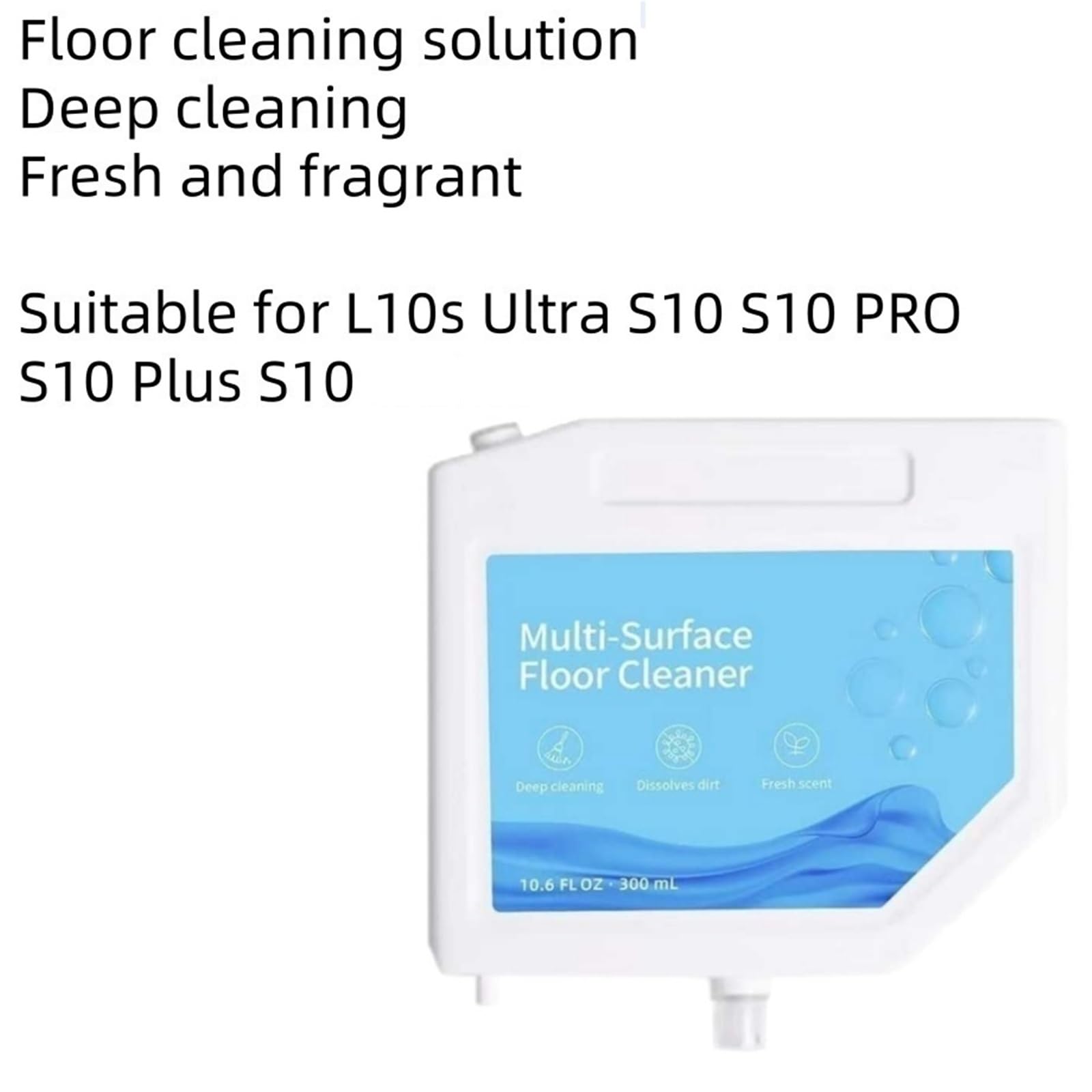 Solución limpiadora multisuperficie for suelos (300ml), compatible con Dreame L10s Ultra, S10 PRO y S10 Plus. Limpiador multiusos.(300mlx4)