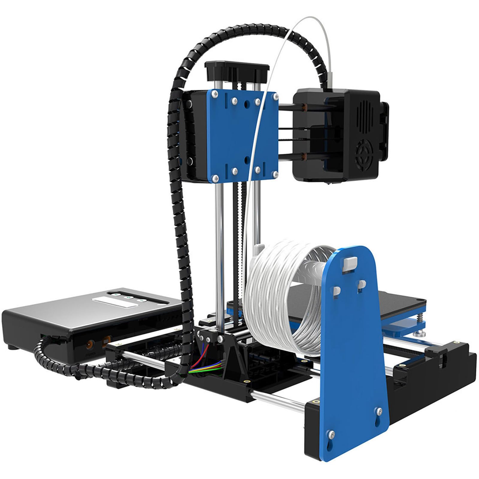 Desktop-3D Drucker, vollständig zusammengebauter 3D Drucker mit 0, 4-mm Düse für und Anfänger, Druckgröße 100 x 100 x 100 mm, große Druckgröße