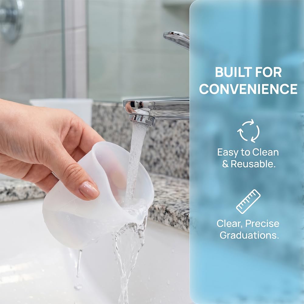 Silikonowe kubki z miarką, 100 ml, 9 sztuk | Żywica epoksydowa, Ze skalą Clear, DIY i majsterkowanie, Laboratorium i kuchnia