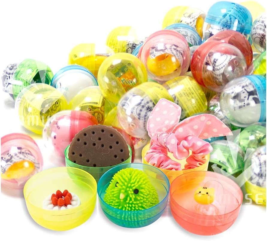 Japanese Gachapon Capsule Toy Set of 50 Girls 48mm Gacha Prize Refill