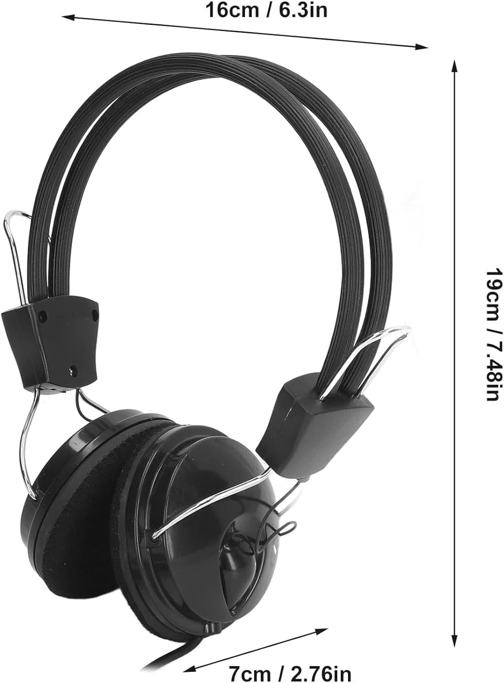 Metal Detector Headset, Professional Metal Detector Headset, 3.5mm Interface 32mm Hi Fi Speaker Earphone for Phone Tablet PC, Headphones