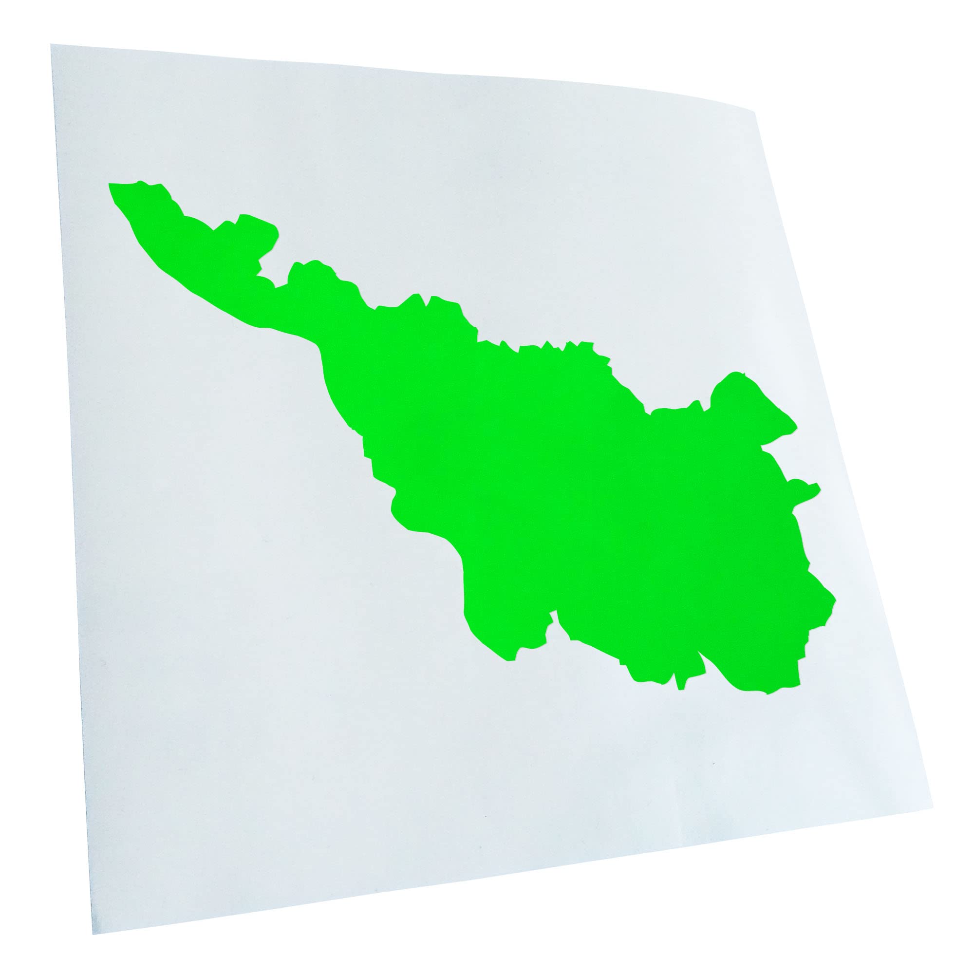 Kiwistar - Car Sticker - Neon Green - 40 x 29 cm Bremen Germany Silhouette - Rear Window Car Sticker Weatherproof for Car Truck Moped Truck - Sticker Exterior Self-Adhesive Tuning Accessories for