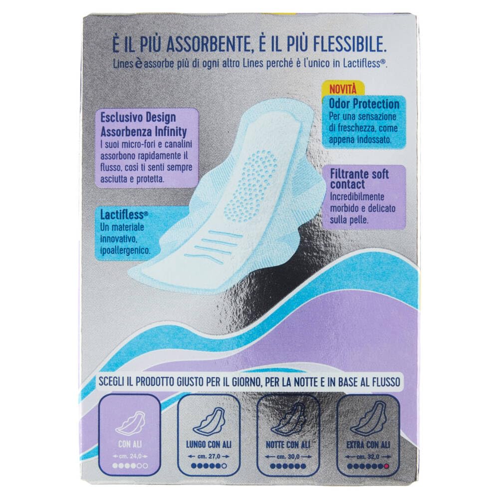 Italian Gourmet È Con Ali Assorbenti donna Binden mit Flügeln 12 x 8 St. | Lactifless saugfähig; protezione quotidiana, weich auf der Haut, diskret in der Tasche für unterwegs, + Kostenlos Polpa 400g