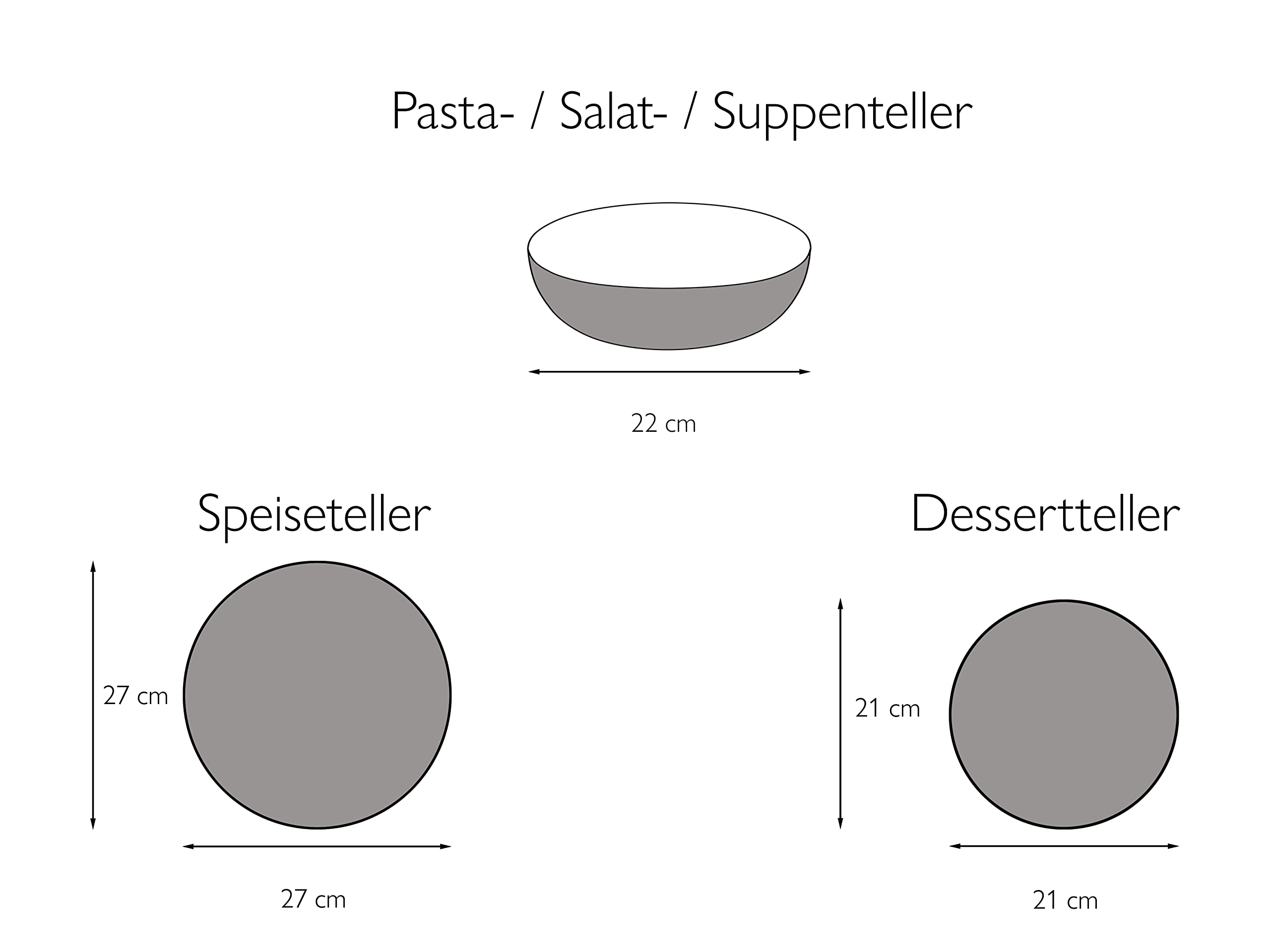 CreaTable, 20540, seria SchieferBlack, 12-częściowy zestaw naczyń, zestaw talerzy z kamionki, nadaje się do mycia w zmywarce i używania w kuchence mikrofalowej, wyprodukowano w Portugalii