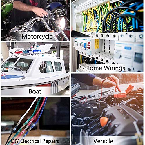 400 Pezzi Connettori Termoretraibili Saldanti, Saldatura Seal Termorestringenti Butt Connettori Terminali Elettrici Impermeabile Isolati