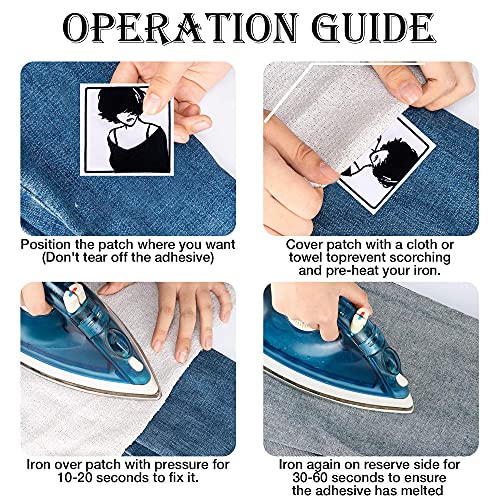 Woohome 14 Pz Toppe Termoadesive, Toppe Adesivi