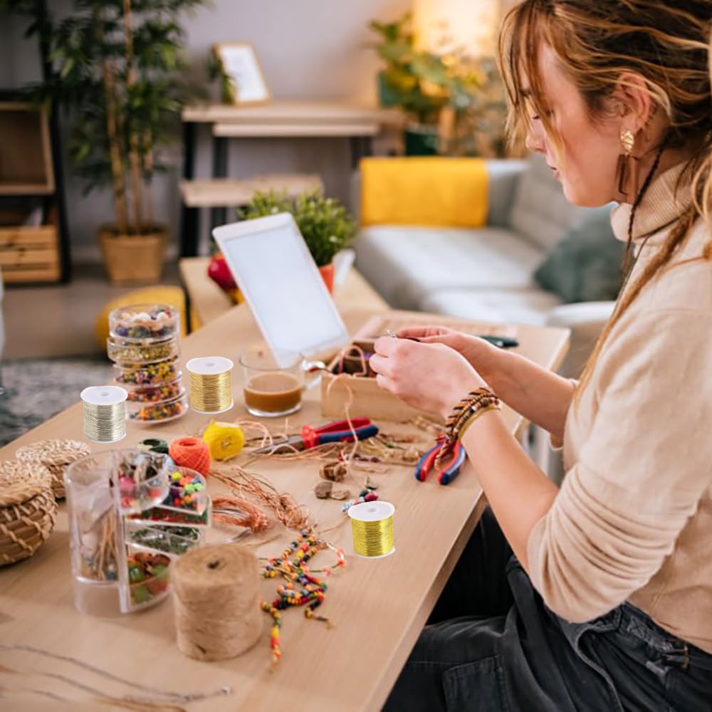 Volumoon Fil De Cuivre Pour Bijoux, 100m 0.4mm Fil Pour Bijoux Perles