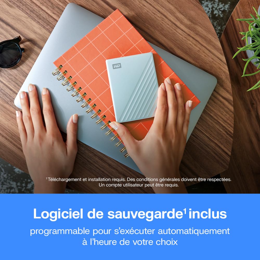 WD 4To My Passport Ultra pour Mac Disque Dur Externe Portable, Parfait pour sauvegarde et stockage, Prêt pour Mac, Format compact Sauvegarde et protection par mot de passe, Boîtier métallique épuré