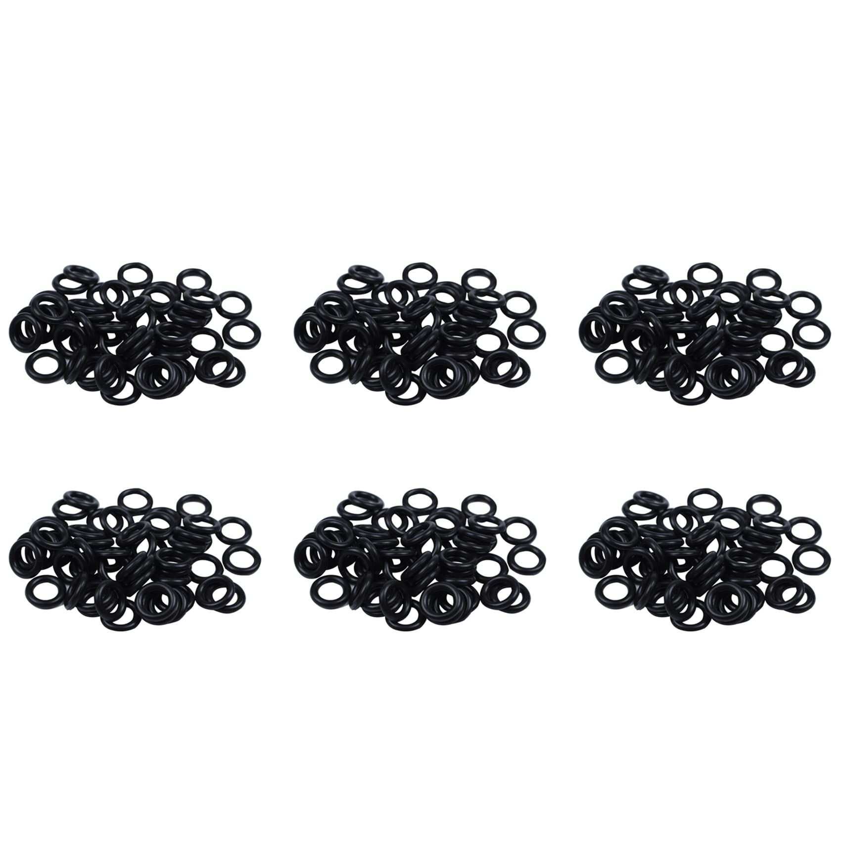 Jnchdghwa Black 300 Pieces Nitrile Rubber O Ring Seals Washers 12 Mm X 2,5 Mm X 7 Mm