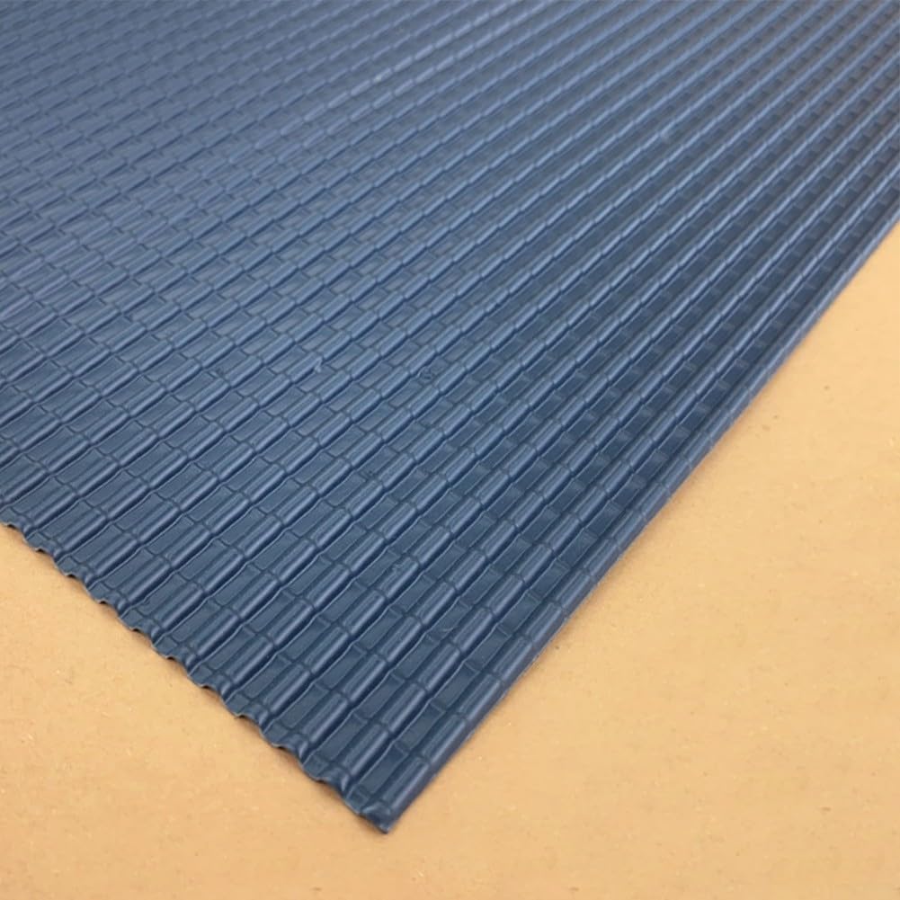 Lastdaytime Grey PVC Model Roof Tiles 20x29.5cm DIY Craft