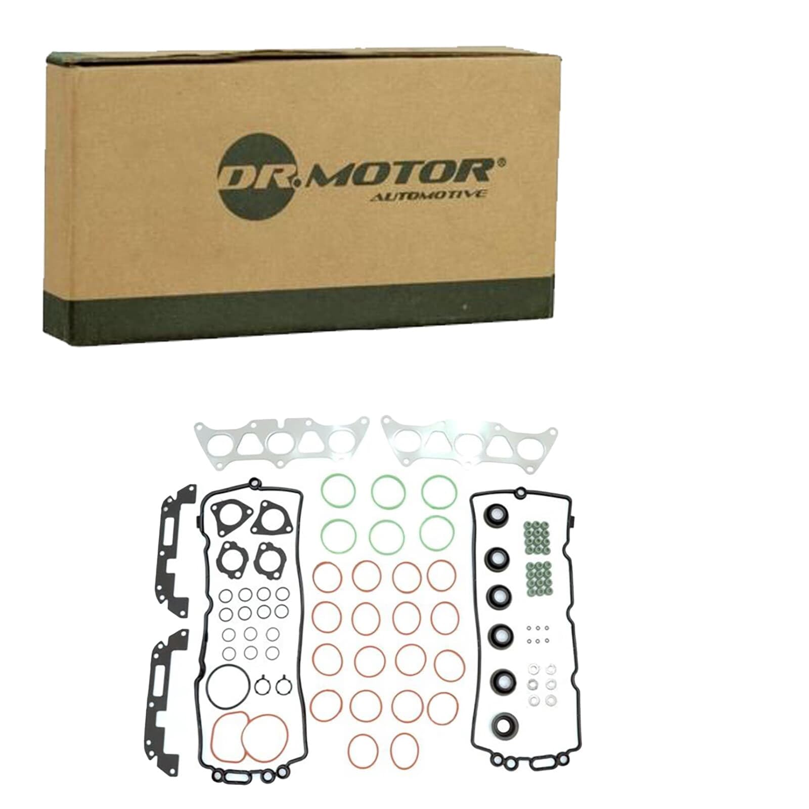 DR.MOTOR AUTOMOTIVE DRM21260S Kit guarnizioni Testata con guarnizione cappa testa del cilindro con guarnizione tenuta stelo valvola senza guarnizione testata con guarnizione(i) collettore aspirazione