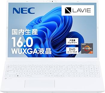Amazon.co.jp: NEC LAVIE 国内生産 ノートパソコン 24春N16(R) 16 型