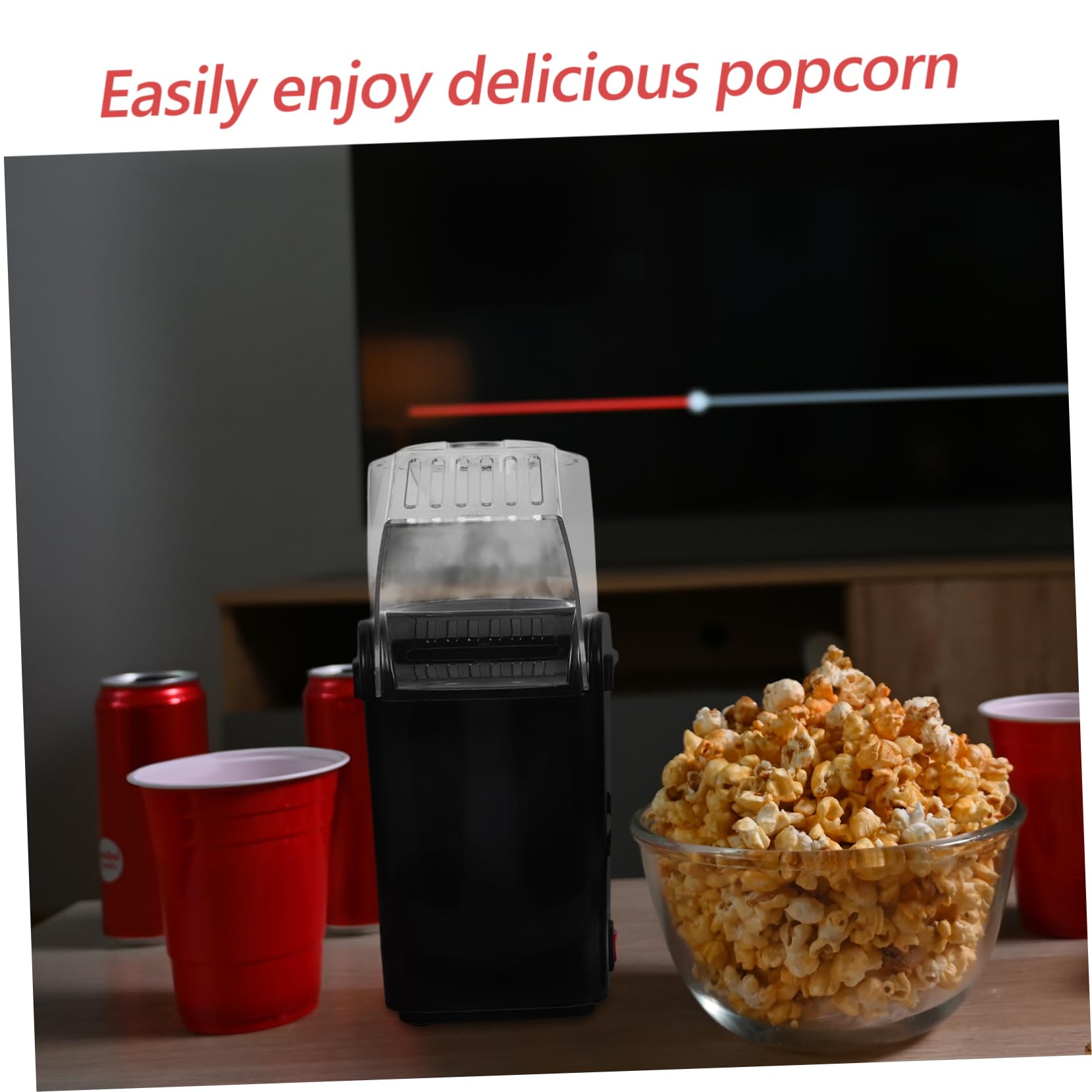 COLLBATH Per Popcorn Elettrica Mini Popcorn Con Misurini Preparazione Per Serate Cinema e Snack