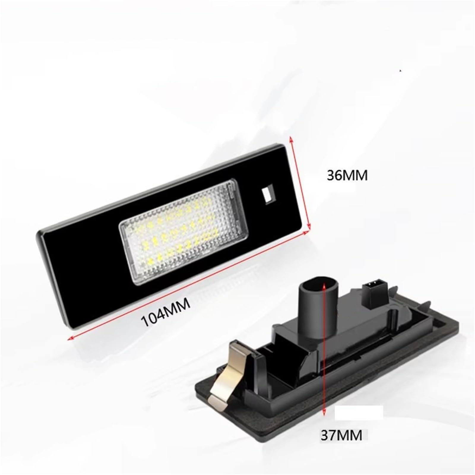 Para Serie 1 Para E81 Para E87 Para E63 Para E64 Para M6 Para E85 Para E86 Lámpara Matrícula LED Xenón Blanca 2 Piezas Luces LED Matrícula Matrícula