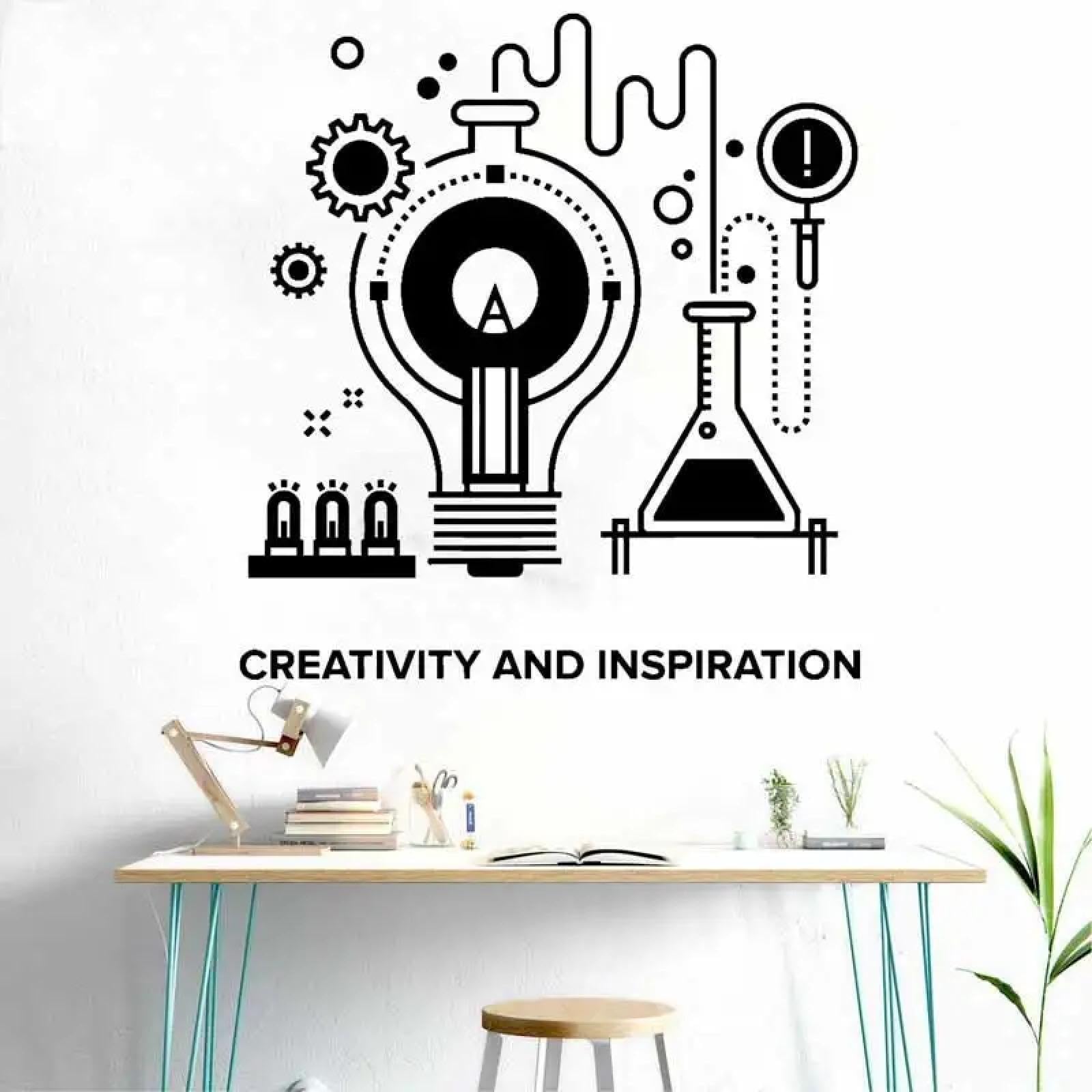 Youousi Black Science Classroom, Chemistry Lab, Laboratory Decoration Wall Stickers, Children's Room Inspiration, Vinyl Wall Art Decals