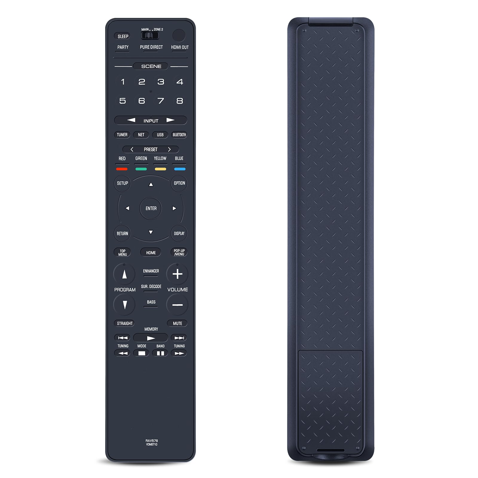 RAV576 Remote Control Replacement fit for Yamaha AV Receiver RAV576 VDM8710 RX-A2A RXA2A RX-A4A RX-A4ABL RX-A8A RX-A6A RX-V4A RX-A2ABL Home Theater Receiver RAV576-VDM8710