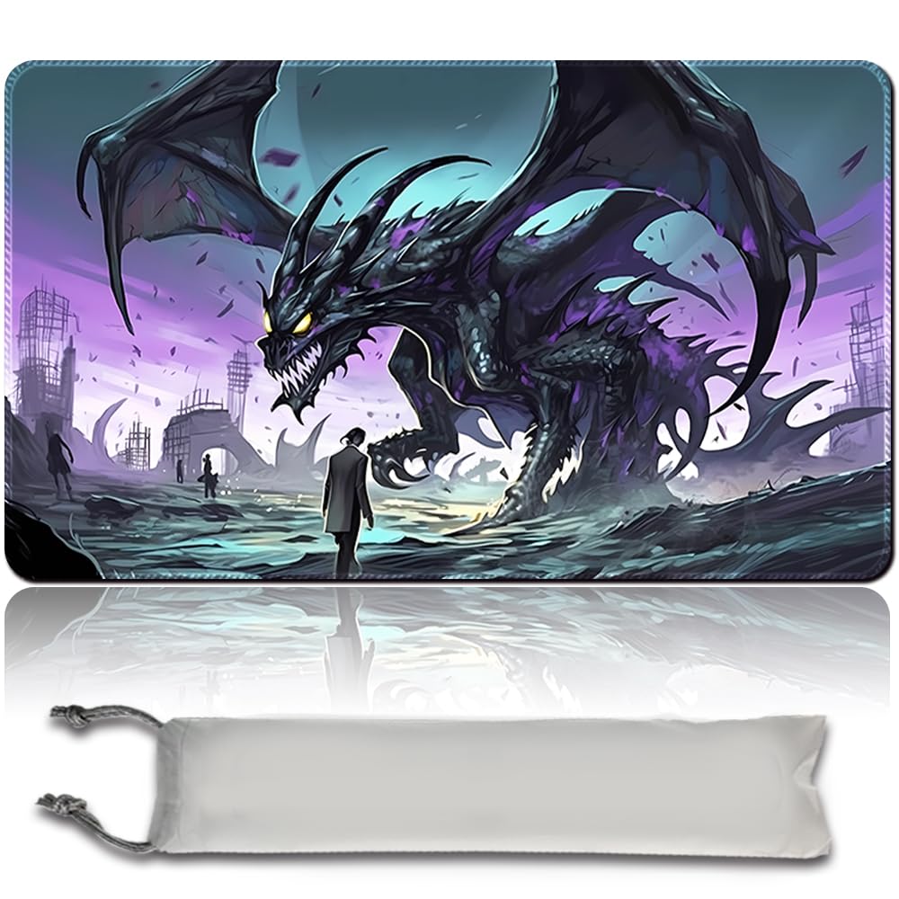 Board Game MTG Playmat + Free Waterproof Bag, Stitched Edges, Smooth Rubber Surface, MTG PlayMat with Zones (An Original Playmat) — image 1