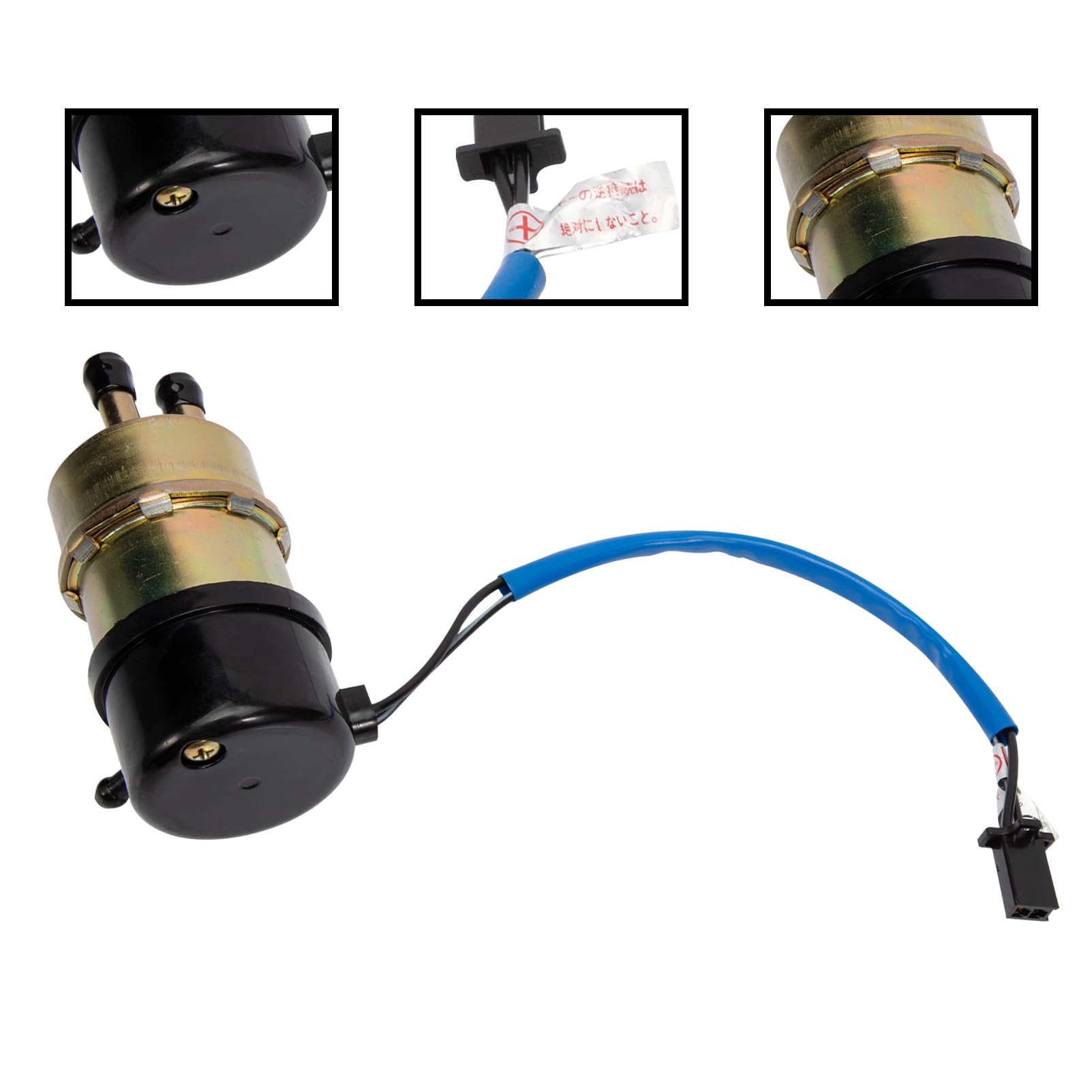 Bomba de Combustible Eléctrica 12V Compatible con CBR600F TRX350,Bomba de Gasolina Admisión 80 LPH Moto Compatible con Honda CBR600F2 CBR600F3 TRX350D 1987-2000