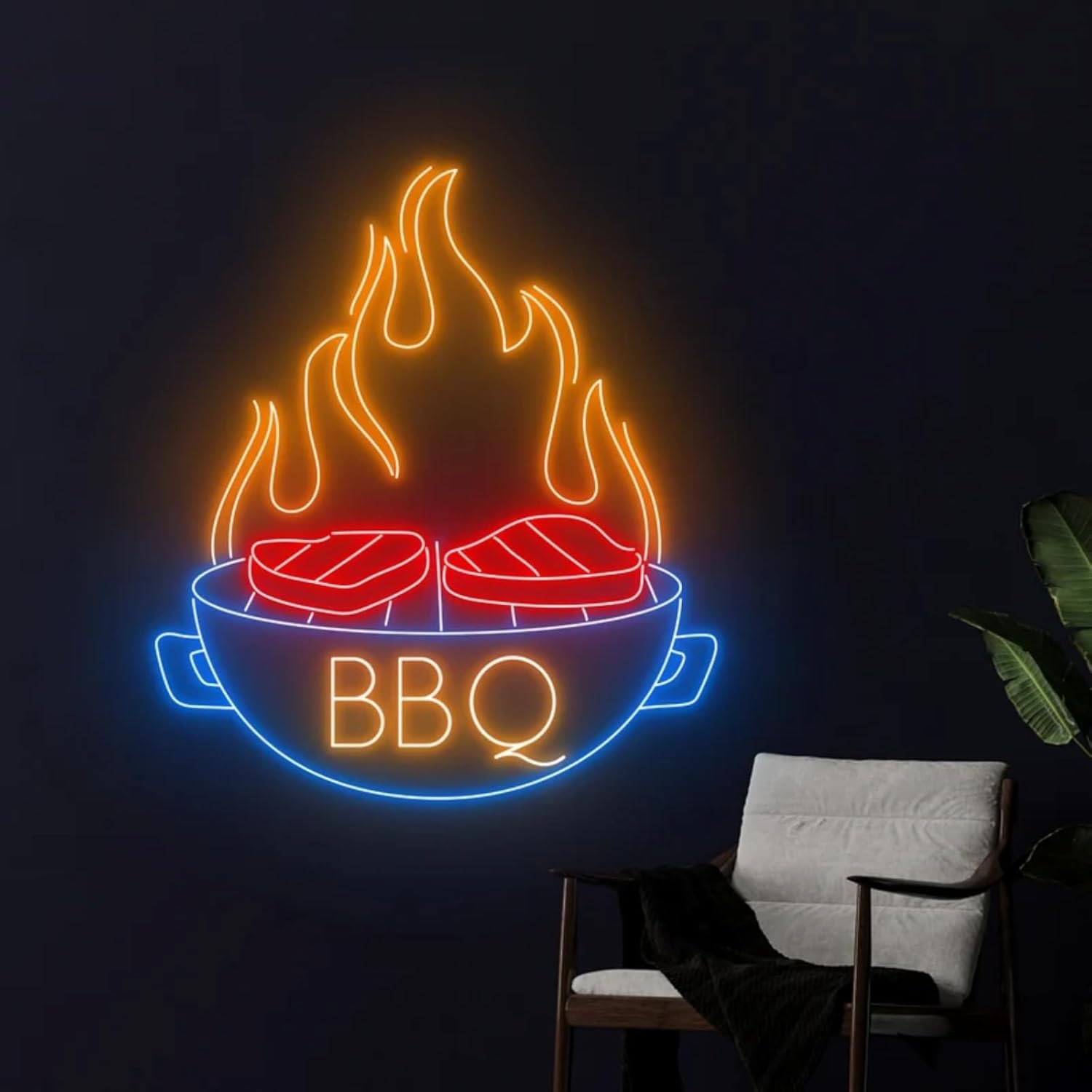 Heart Flame Neon Sign, Custom Y2K Aesthetic heart Flame, Gothic Style Light Sign, Personalized Gift, Bedroom Decor, Heart Wall Art Decor, Dark Gothic Wall Art, Witch Decor,Halloween & Home Ambiance