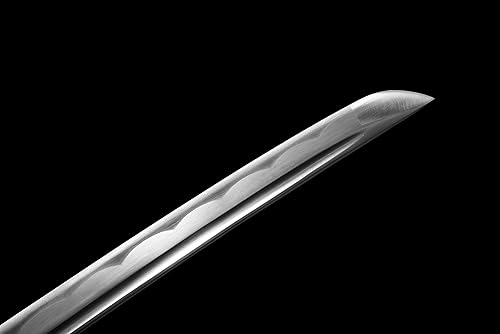 Miniatura 6 de JIHPEN sword - Katana corta, espada wakizashi japonesa hecha a mano de acero al carbono 1045 espiga completa -31 pulgadas