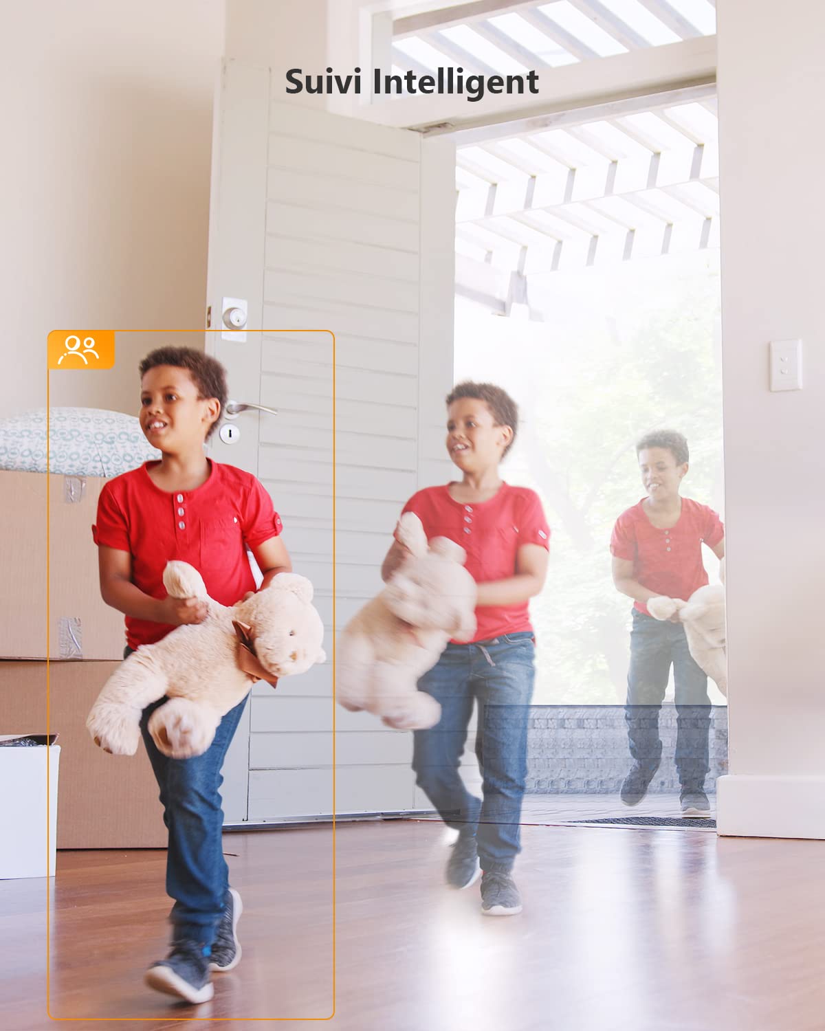Imou 4K(8MP) Caméra Surveillance WiFi Interieur Caméra 360° Connectée Détection Humaine/Animale AI Suivi Intelligent Mode Privé Audio Bidirectionnel Compatible Alexa pour Bébé