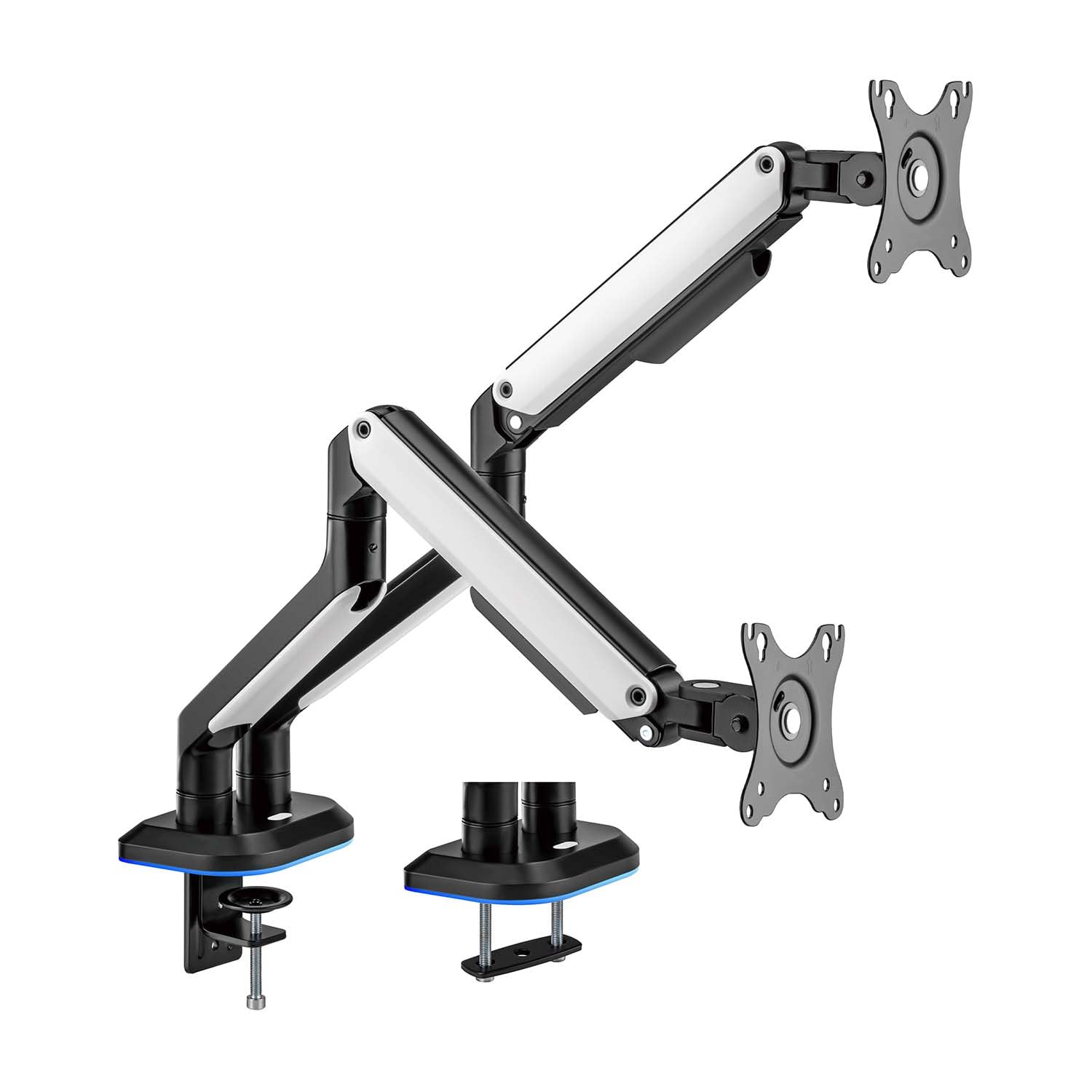 Aisens Soporte de Mesa RGB Gaming Contrapeso Giratorio e Inclinable para Monitor/TV 9Kg de 17-32"